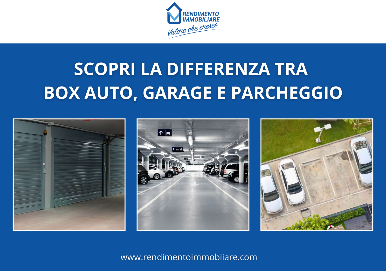 differenza tra un box auto, garage e parcheggio